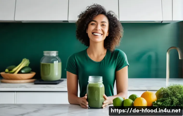 스피루리나와 클로렐라 효능 비교 - **Prompt for an Energy-Boosting Spirulina Scene:**
    A vibrant, healthy-looking woman in her late ...